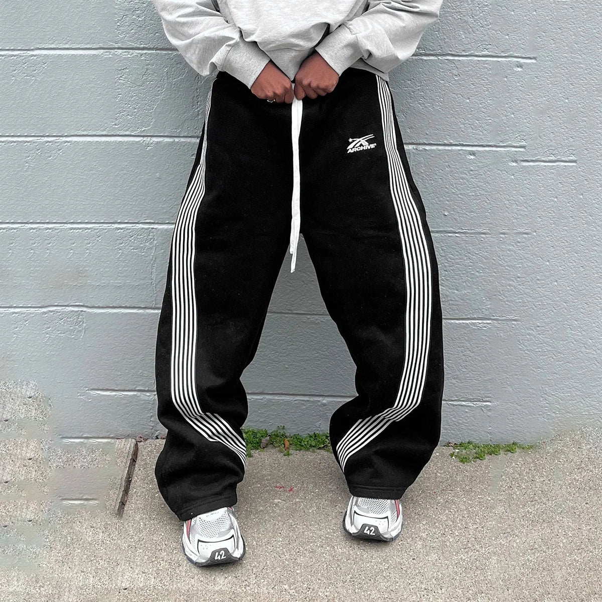 Y2K-pantalones de chándal para hombre