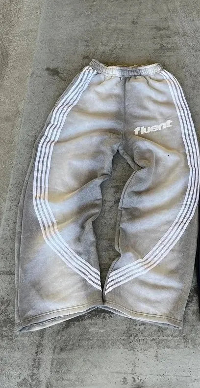 Y2K-pantalones de chándal para hombre.