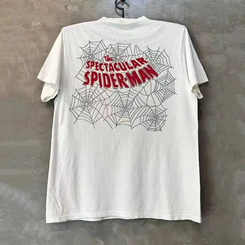 Camiseta de manga corta con cuello redondo de Spider Man.