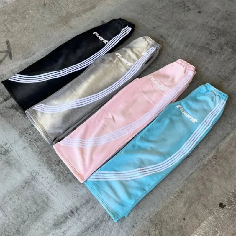 Y2K-pantalones de chándal para hombre.