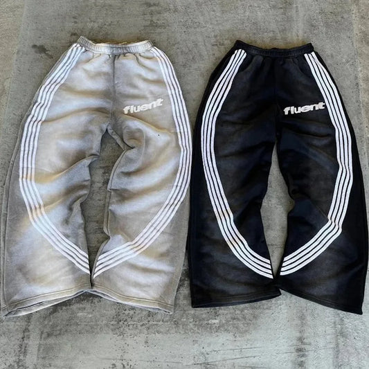 Y2K-pantalones de chándal para hombre.